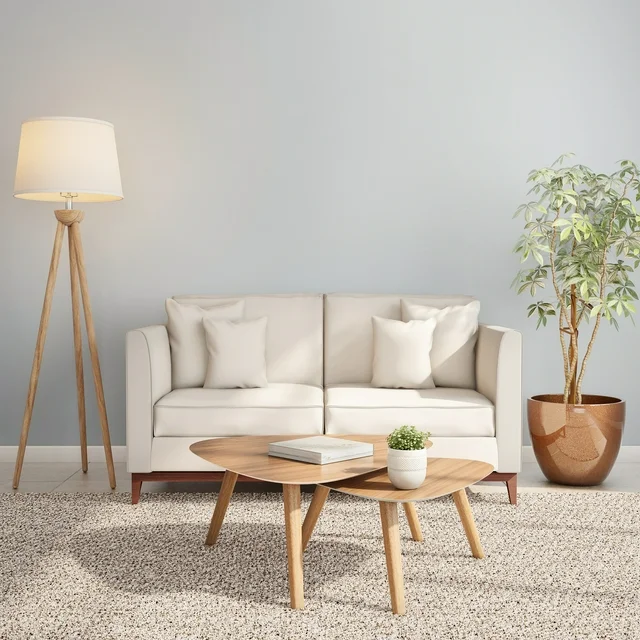 Standing lamp 3 legs for home decoration, wooden lamp decoration, standing lamp living room home decoration - Image 3