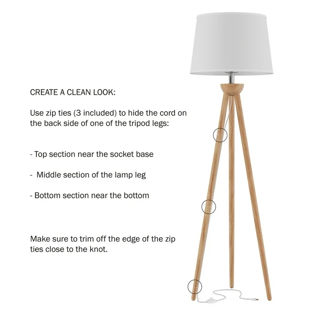 Standing lamp 3 legs for home decoration, wooden lamp decoration, standing lamp living room home decoration - Image 6
